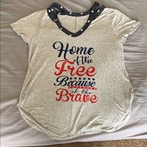 Gray Patriotic TShirt